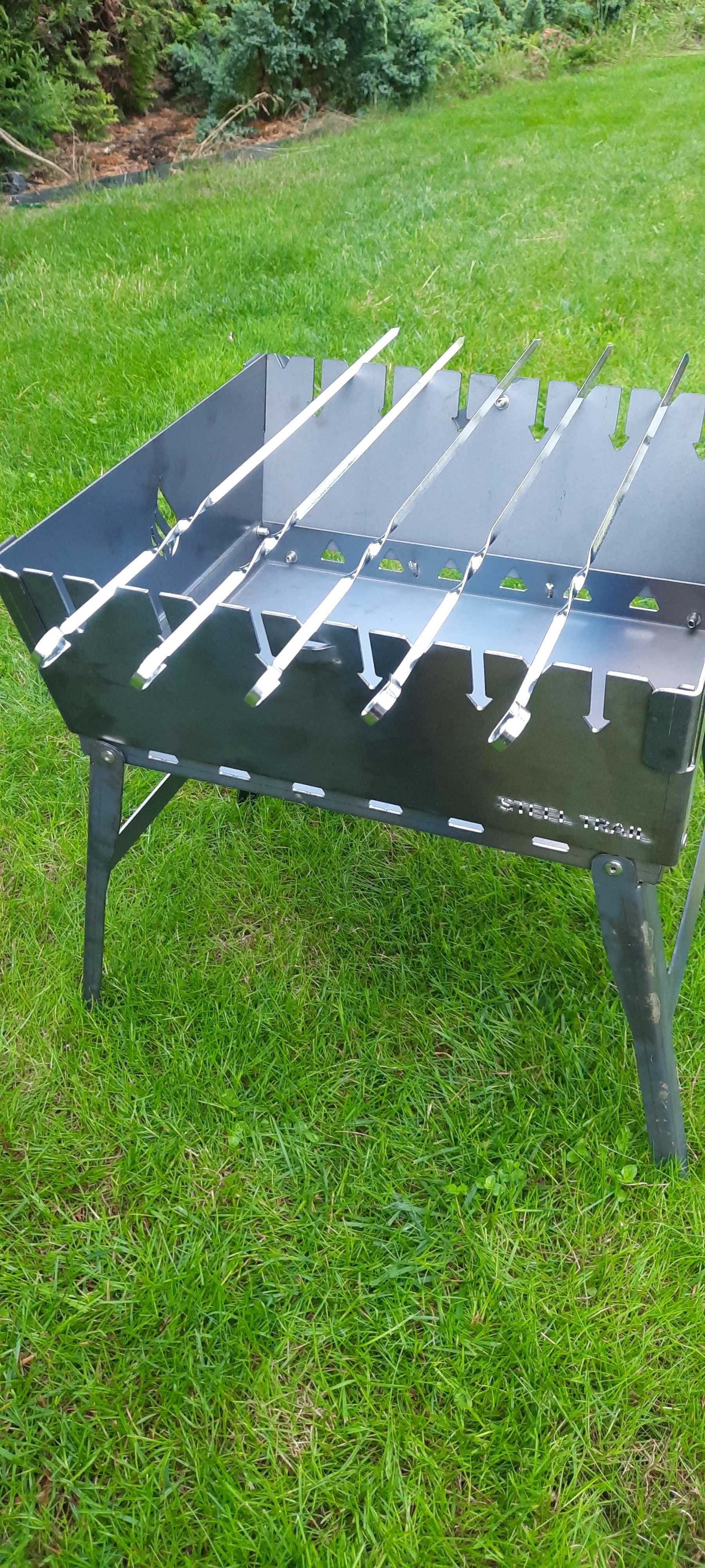 Grill Mangal składany walizka  stal 2mm  na  5/6 szampurów