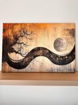 NOWOCZESNY OBRAZ NA PŁÓTNIE 40x60 CM –wabi sabi | japandi |minimalizm