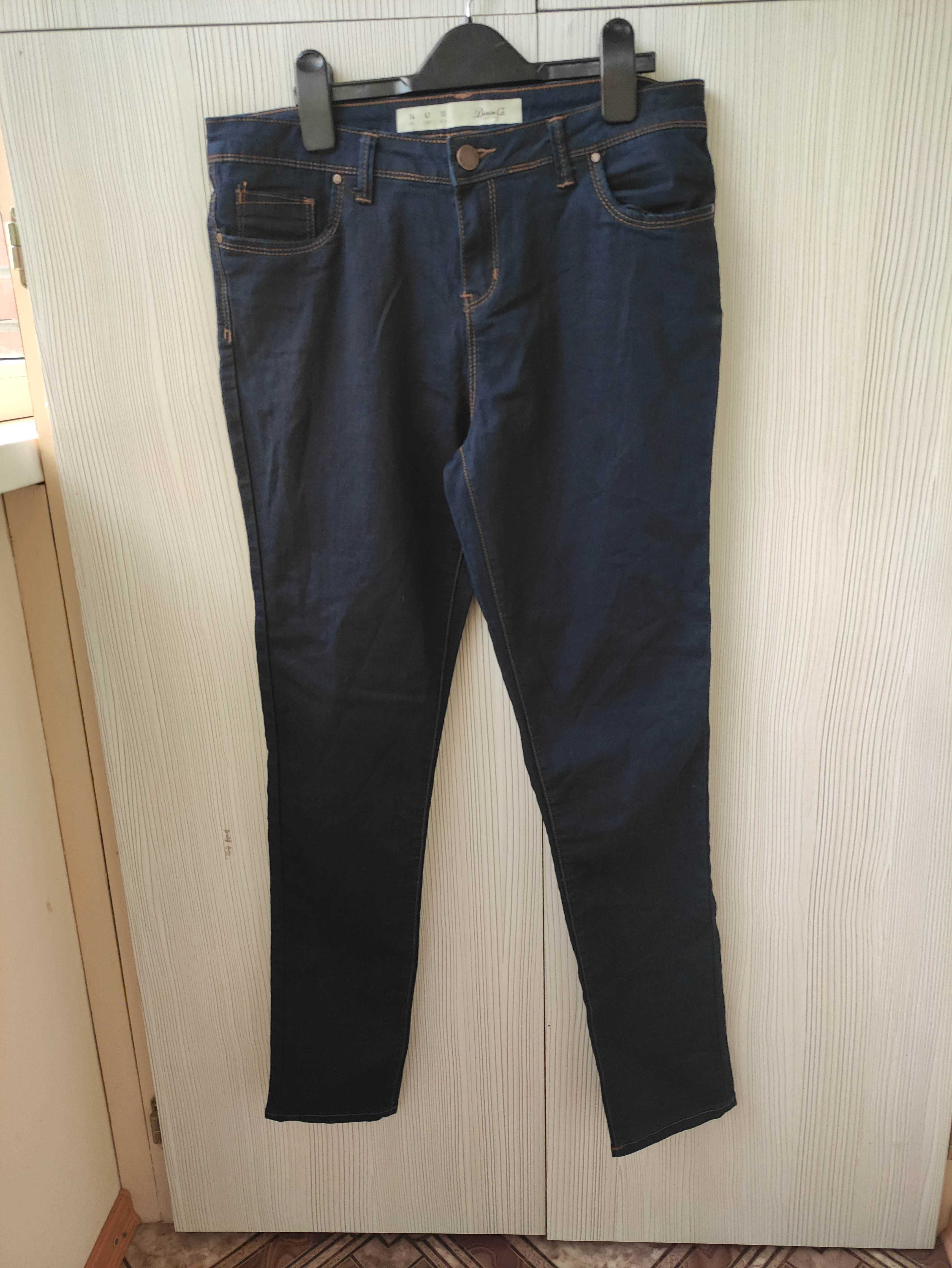 женские  летние синие джинсы скинни   р.48-50/uk14/eur42