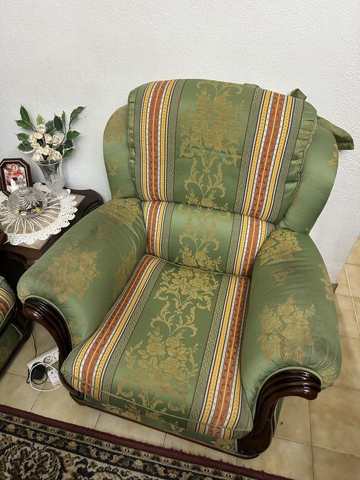 Sofá vintage + 2 poltronas