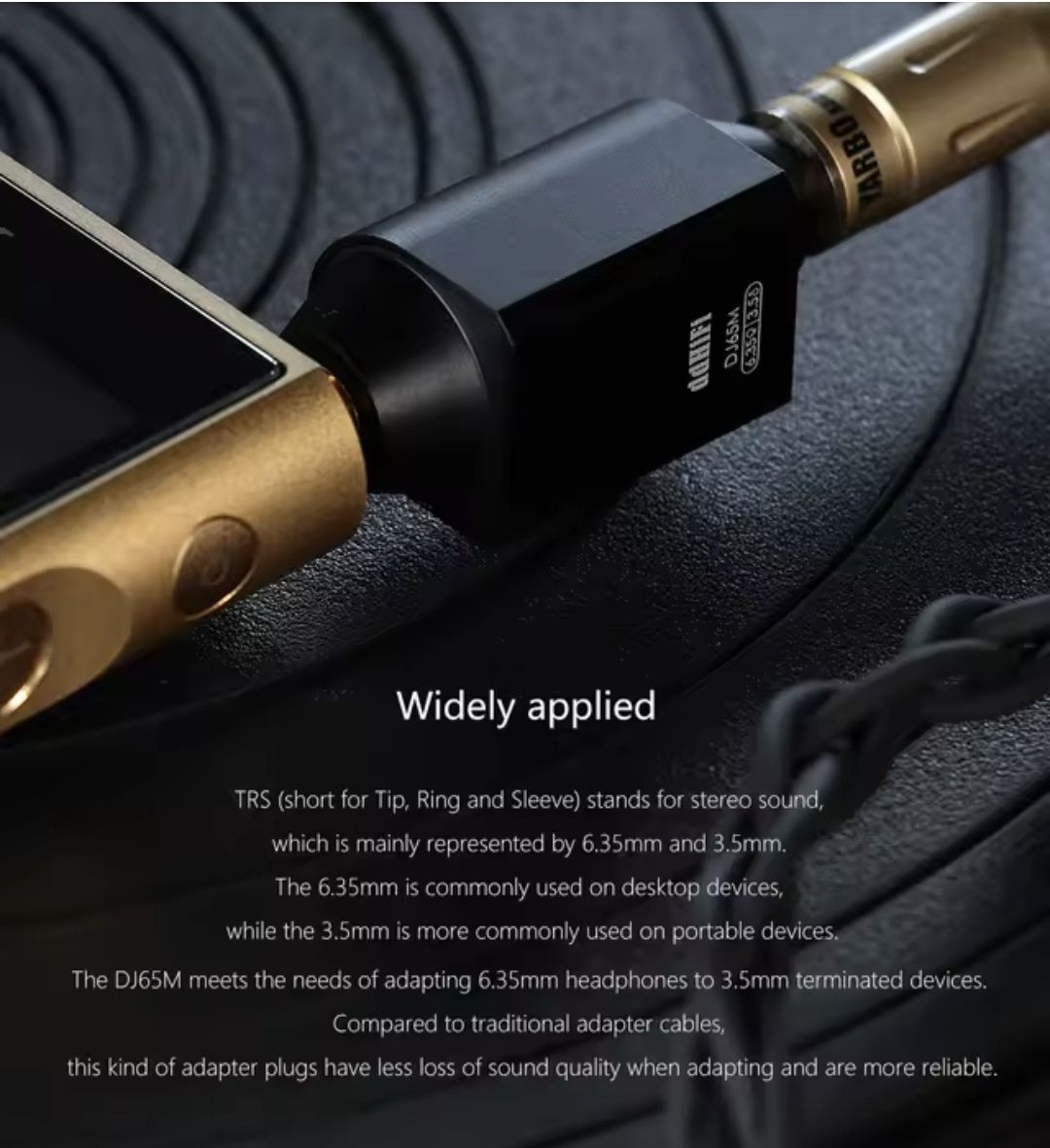 ddHiFi DJ65M (adaptador Jack fêmea 6.5 para Minijack macho 3.5)
