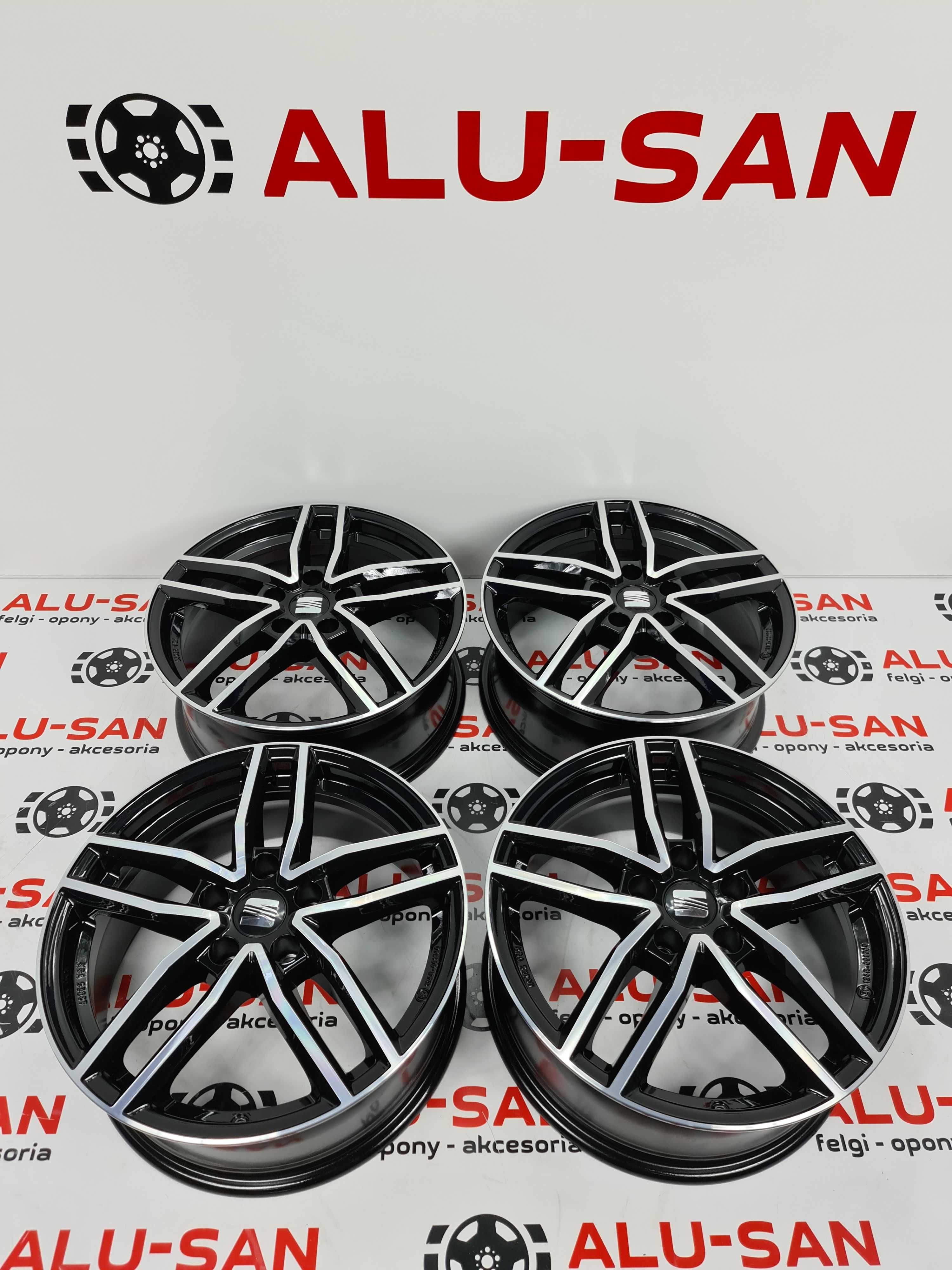 Nowe Alufelgi SEAT 17" 5x112 Altea XL ATECA LEON 2 3 4 Czarne