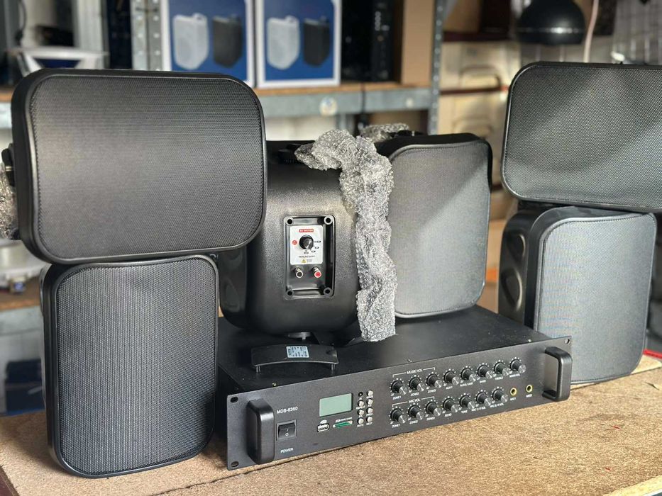 HI-FI Колонки  комплект в ресторан зал спорт зал магазин кафе 6шт