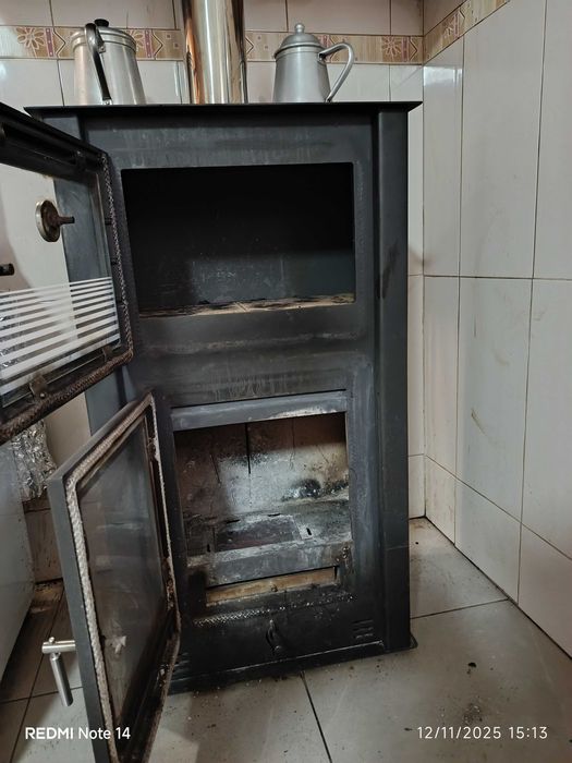 SALAMANDRA A LENHA COM FORNO - sem chaminé