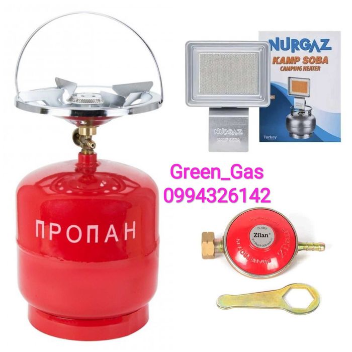 Балон Газовий 5л 8л 10л 12л 15л 20л 25 27 Газовый Обогреватель Пальник