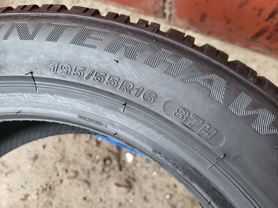 195/55/16 R16 Firestone WinterHawk 4 2шт ціна за 1шт шини