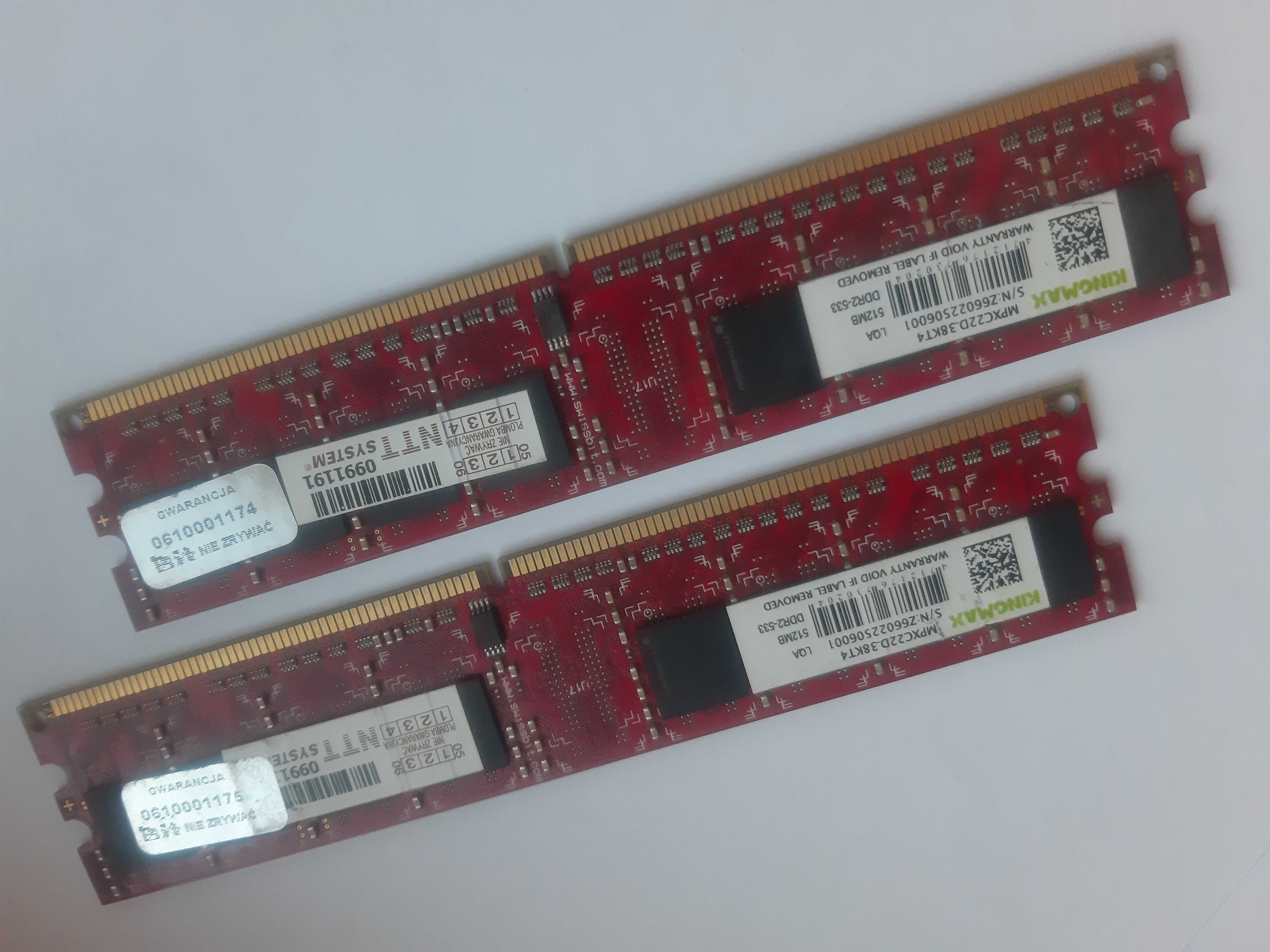 karty pamięci DDR2-533 Kingmax MPXC22D-38KT4 512 MB