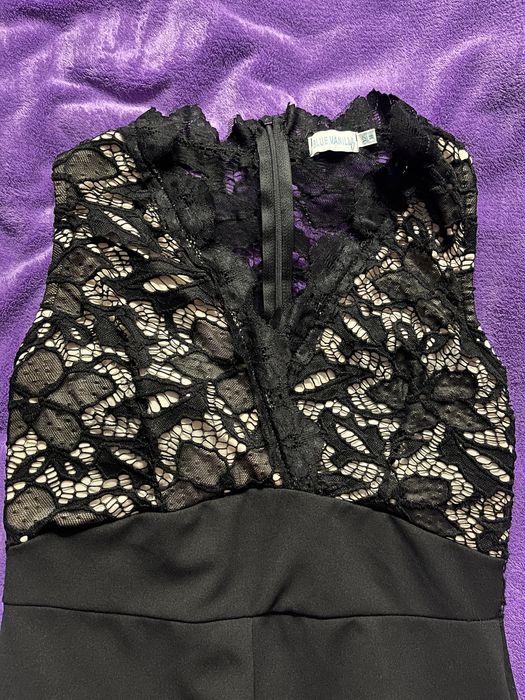 Комбінезон чорний з мережевом