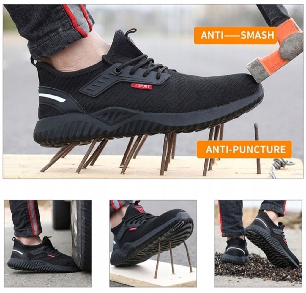 Buty robocze suadex ochronne BHP sportowe 39/25cm