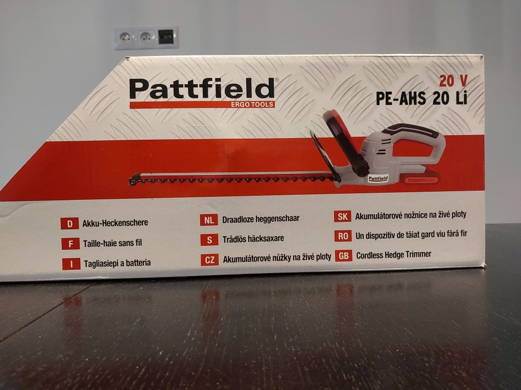 Elektryczne nożyce do żywopłotu Pattfield PE-AHS 20 Li