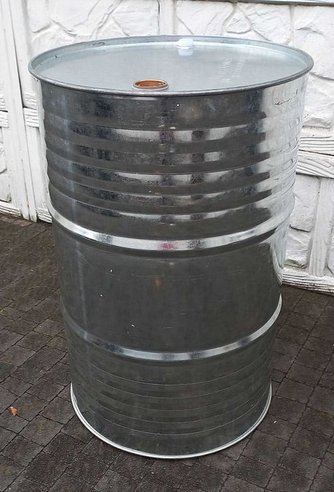 Beczka stalowa 200l OCYNKOWANA