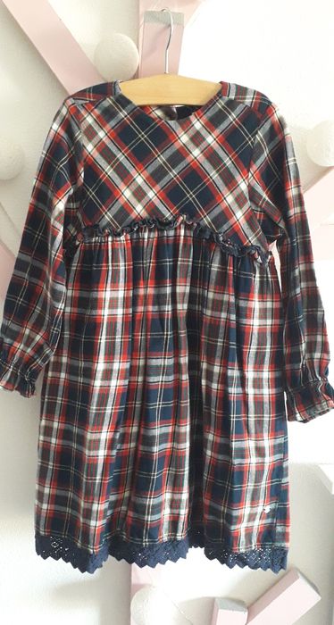 Vestido Menina Xadrez/Natal