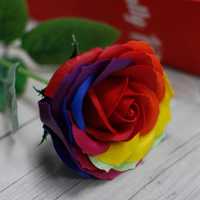 Rosa sabão arco-íris