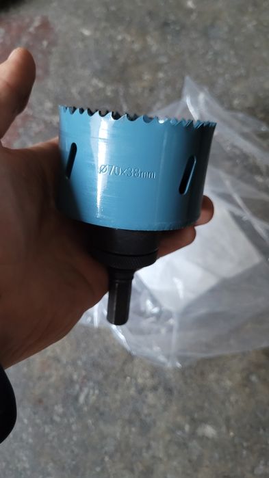 Otwornica 70mm erbauer bimetal z prowadnica