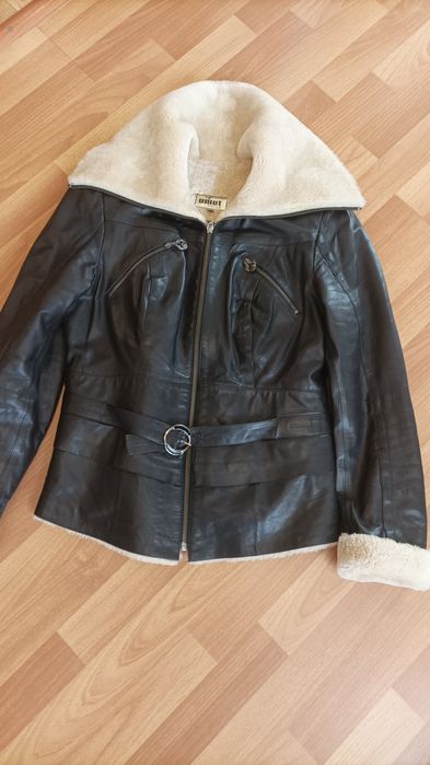 Шкіряна куртка на овчині Umut