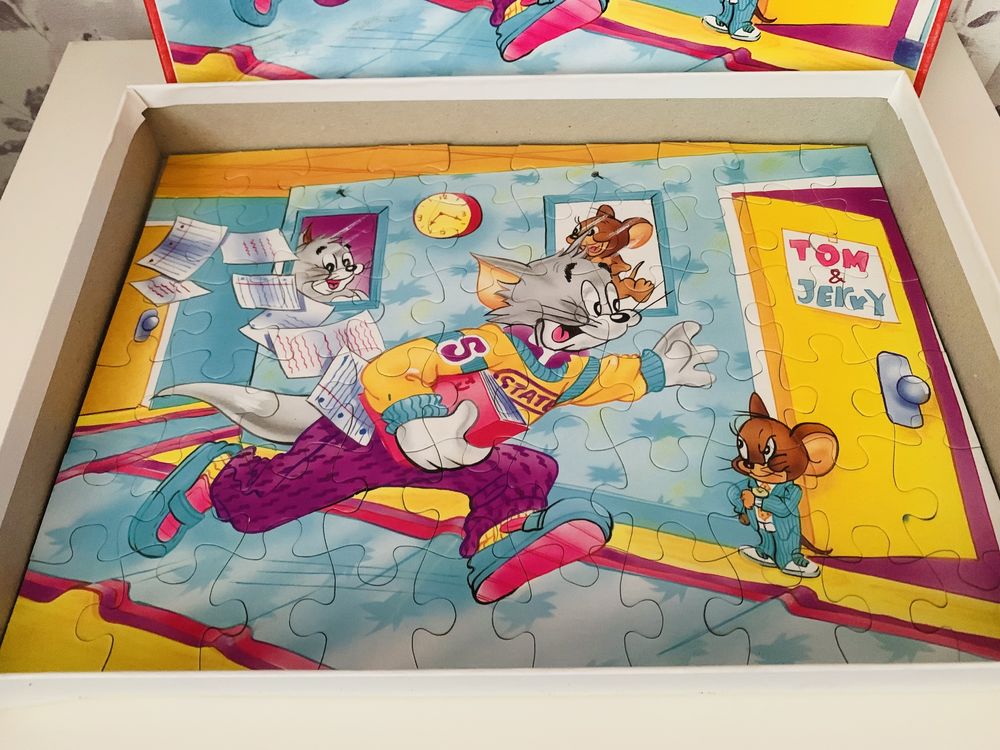 Puzzle Tom i Jerry, 60 elementów, vintage