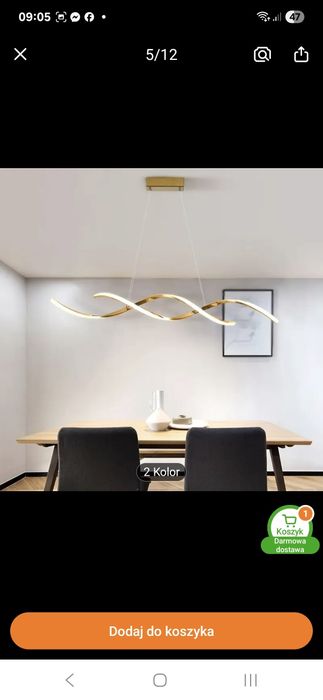 Lampa led do salonu . Posiadam 2 szt