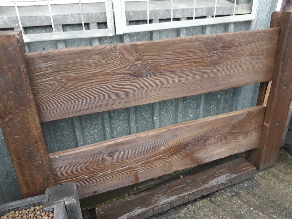 Panel ogrodzeniowy, drewno betonowe, ogrodzenie, panele