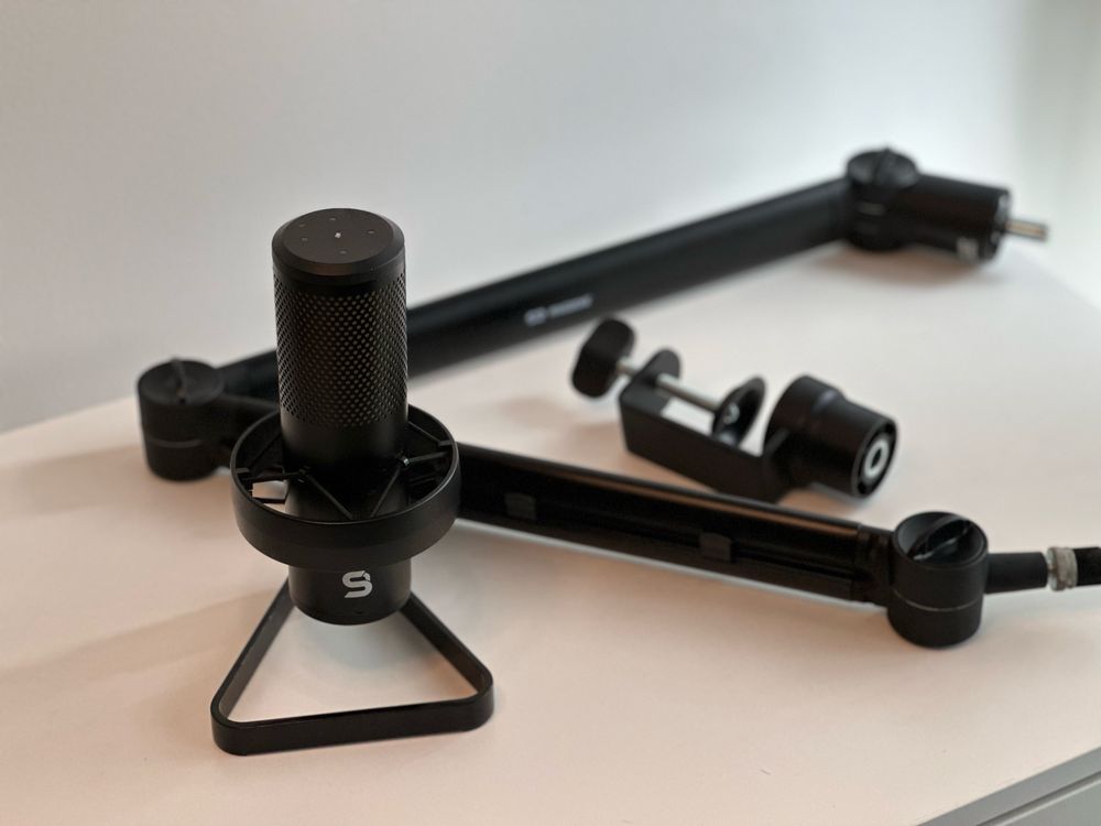 Mikrofon gamingowy/streamingowy SPC gear AXIS ze statywem mozos