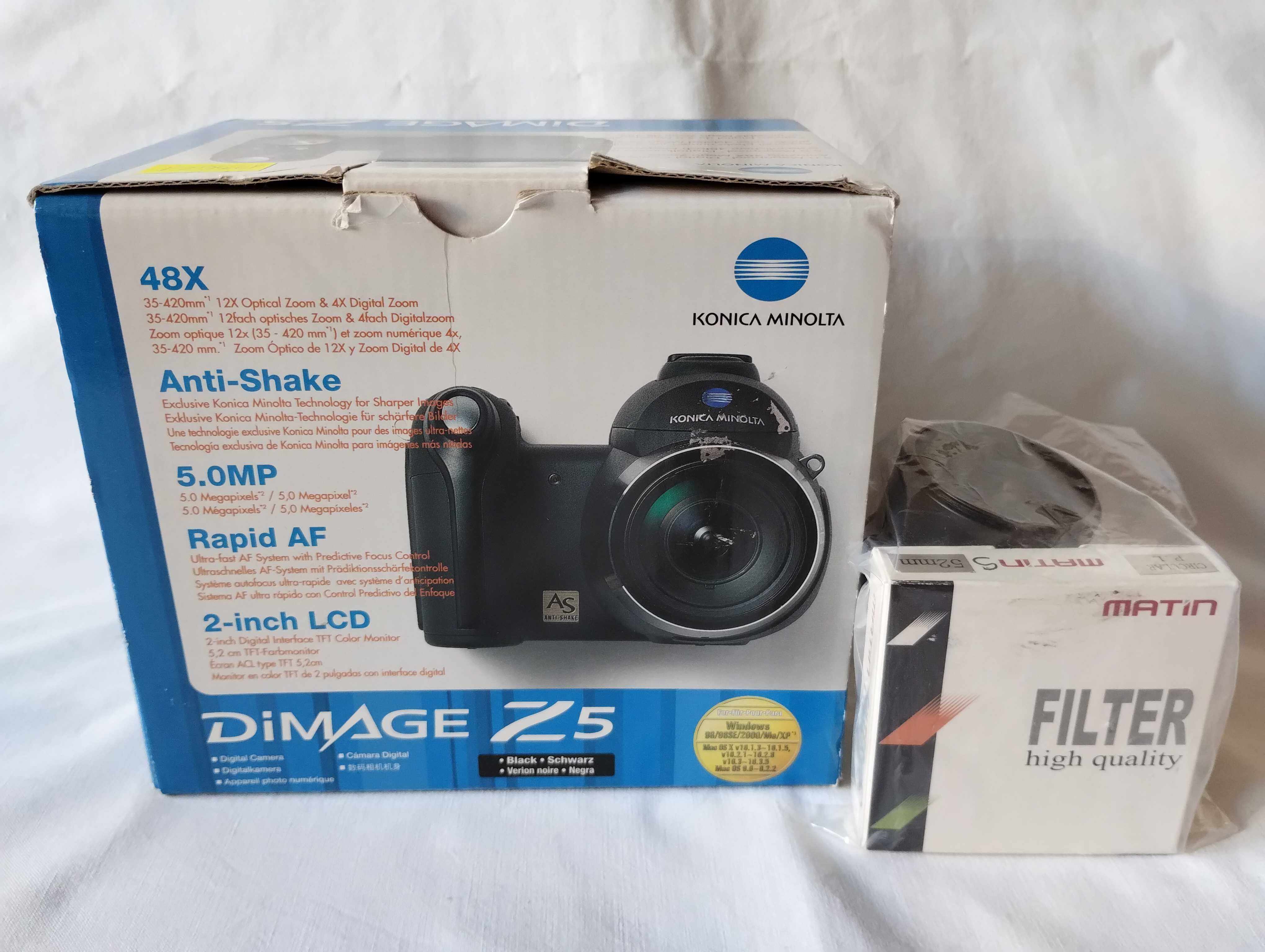 Konica Minolta Dimage Z5 uszkodzona