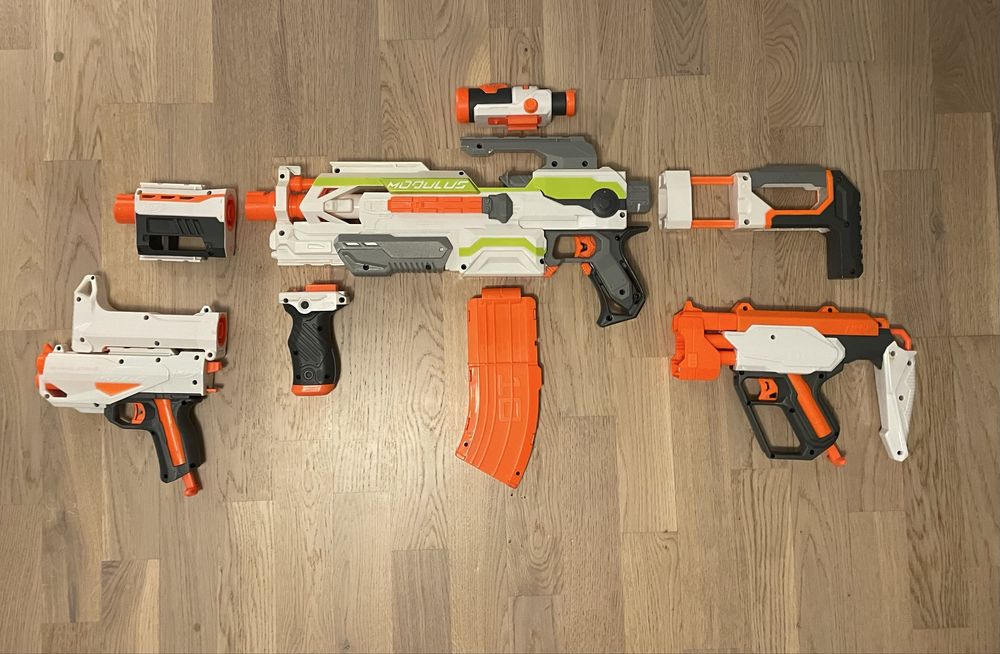 Nerf N-strike Modulus ECS-10 + dodatki