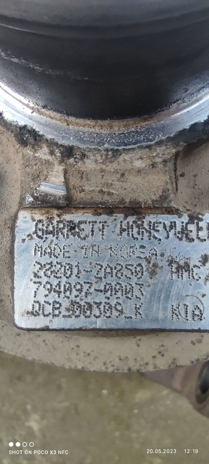 Продам турбіну Garrett для Кіа Спортейдж 1,7 crdi б/у під реставрацію