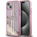 Etui Guess Liquid Glitter Gold Stripes na iPhone 15 Plus / 14 Plus - r