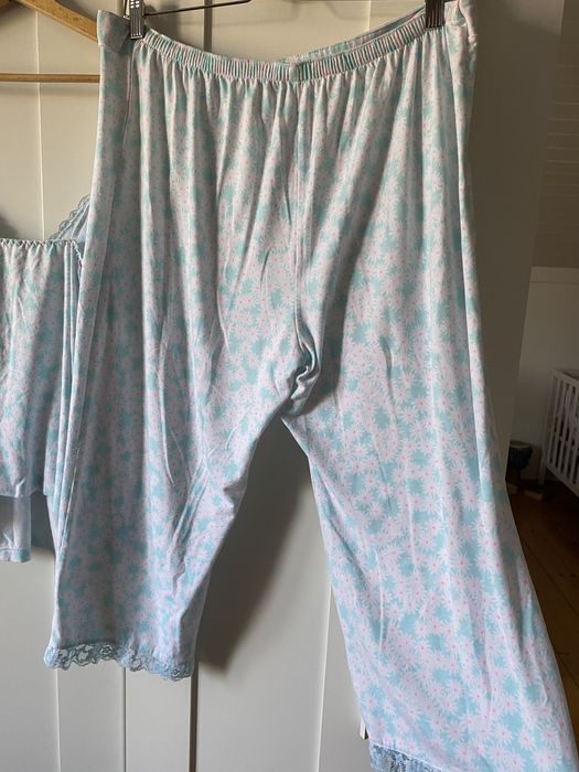 Pizama dwuczęściowa spodnie i top wygodna piżama romantyczna