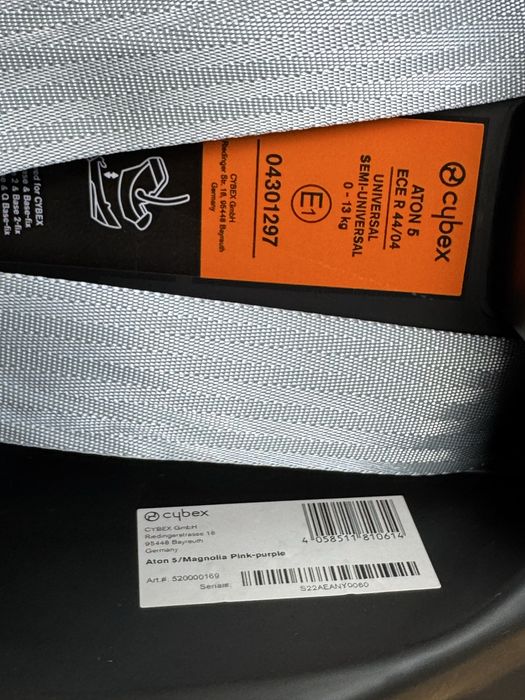 2x Fotelik Cybex Aton 5, 0-13kg, Różowy + lusterko na zagłówek gratis
