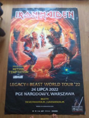 Poster, plakat - Iron Maiden, Legancy of the beast 2022 - 180x120