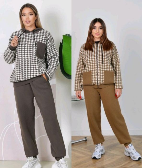 Жіночий костюм альпака на молнії та без молнії