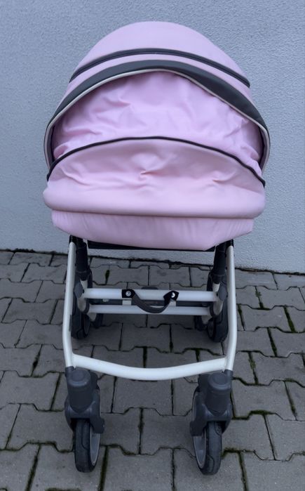 Wózek dziecięcy Anex Sport z gondolą - jasnoróżowy