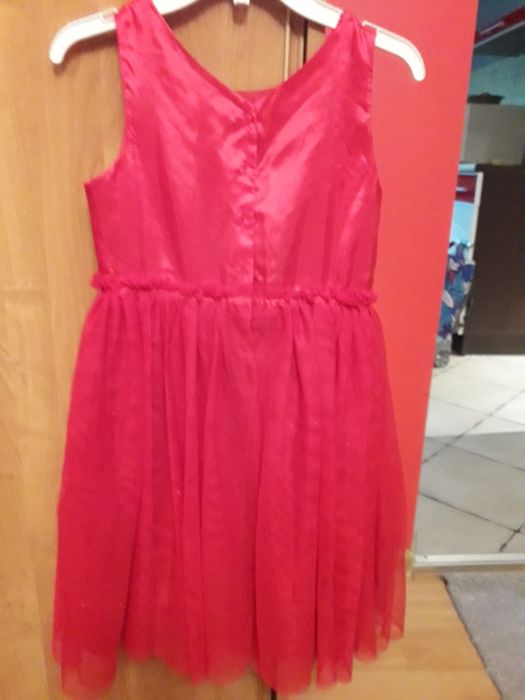 Sukienka z tiulu czerwona H&M