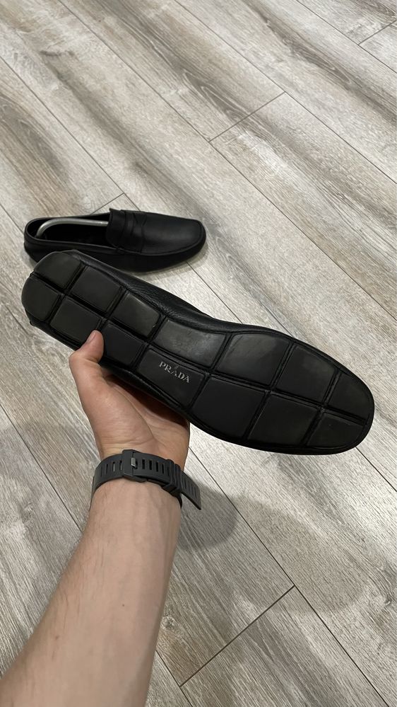 Чоловічі шкіряні мокасини Prada 43-44 р.