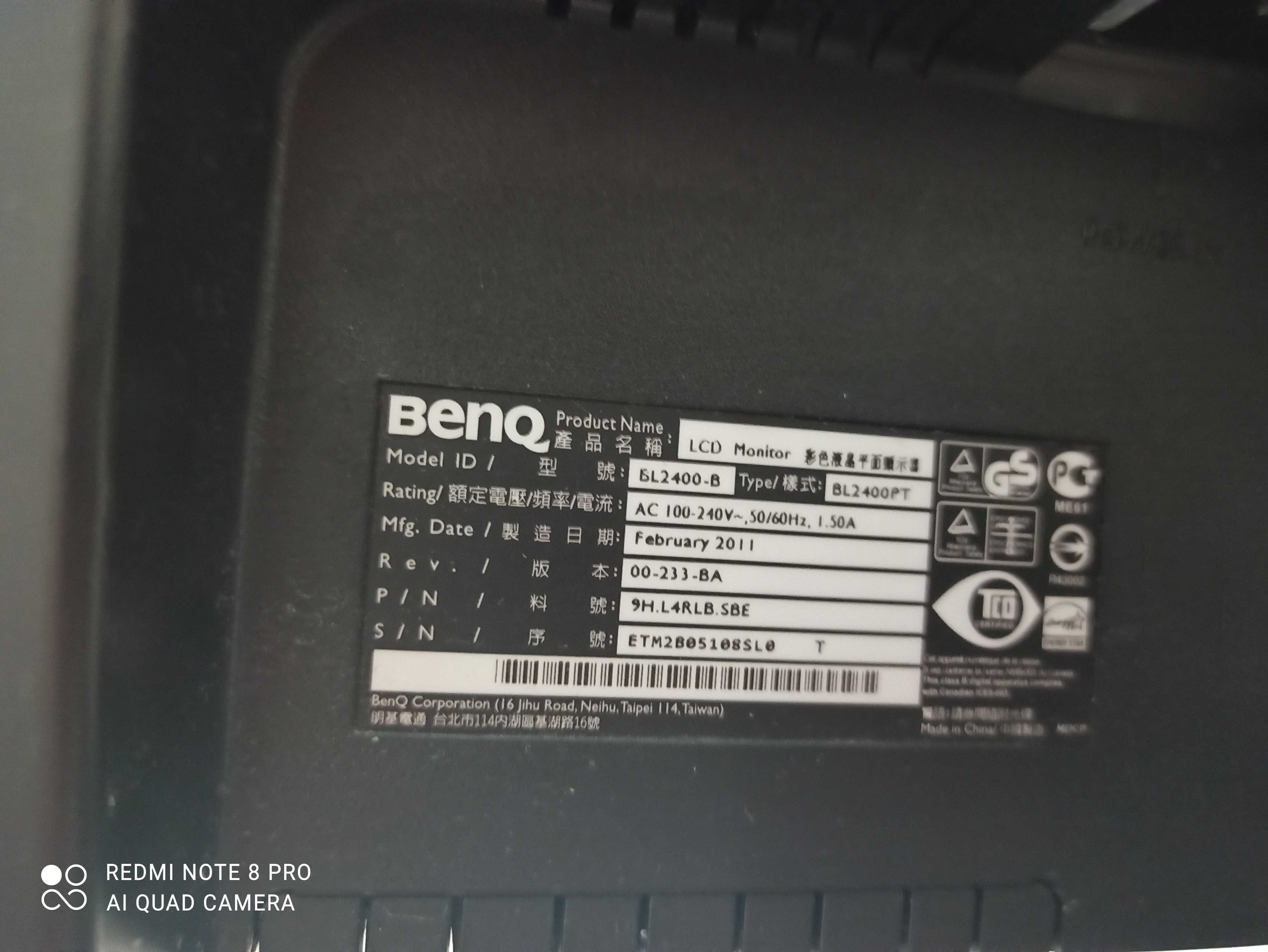 monitor Monitor Benq BL2400PT (9H.L4RLB.SBE)