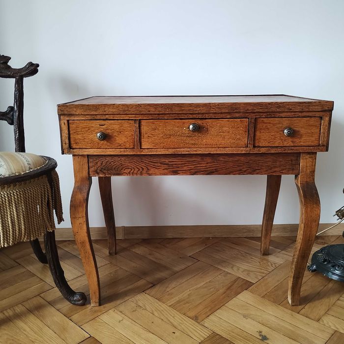 Stary sekretarzyk toaletka konsola biurko stolik XIX wiek