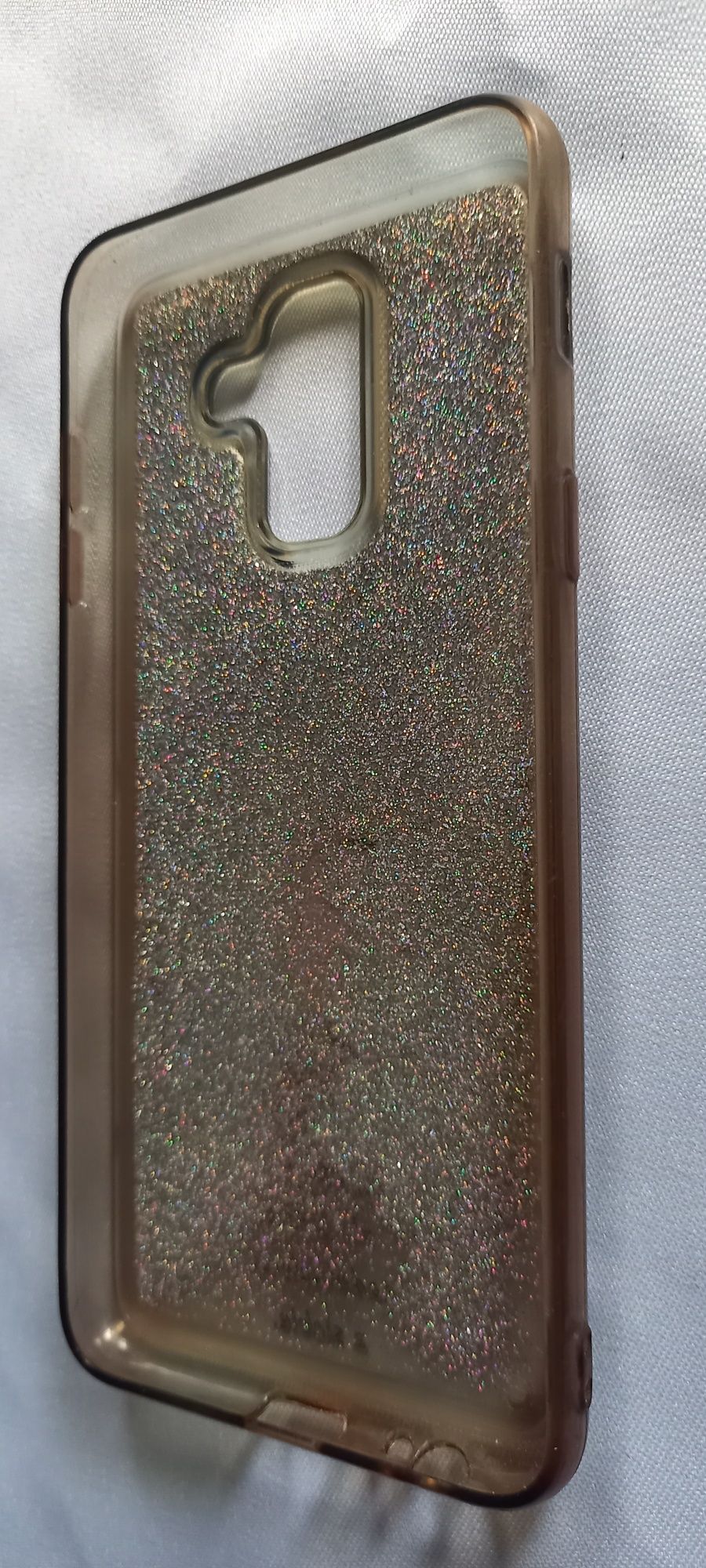 Etui pływające case Samsung A6+ z brokatem