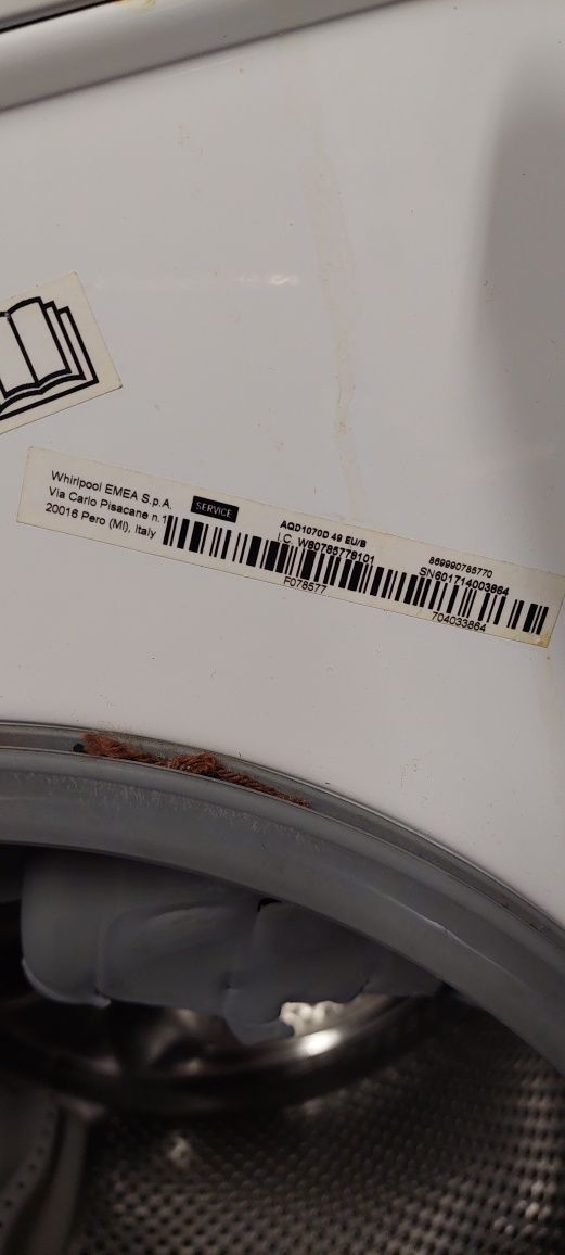 Pralko suszarka części Hotpoint Ariston Aqualtis