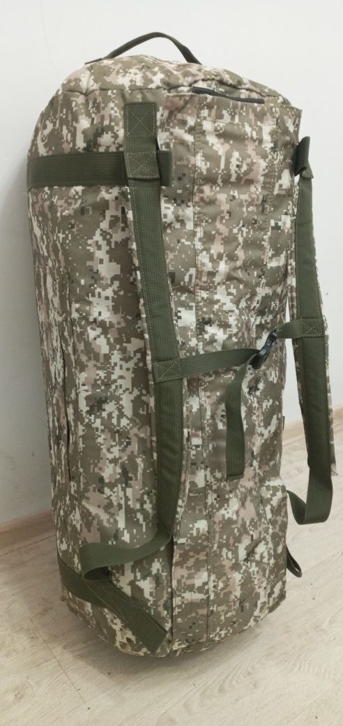 Тактичний баул 120 літрів  армійський військовий баул рюкзак піксель