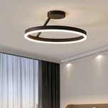 Minifair Nowoczesna lampa sufitowa LED  Nordycki Czarna 40cm