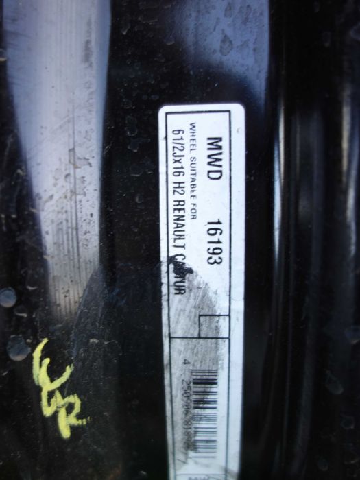 Felgi Stalowe RENAULT CAPTUR 16'' 4X100 Czujniki TPMS