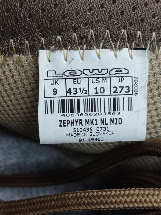 43,45. Черевики Lowa Zephyr MK1 NL MID