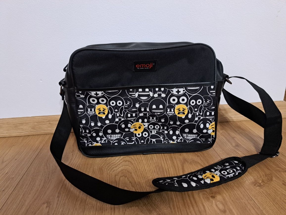 Torba na ramię  dla chłopca SB2 emoji black