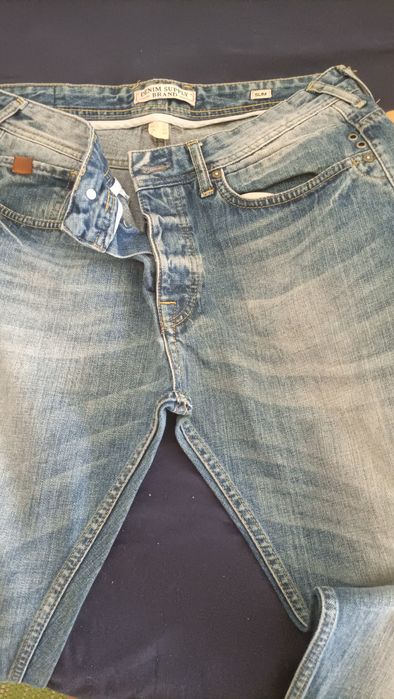 2 Calças de ganga azuis