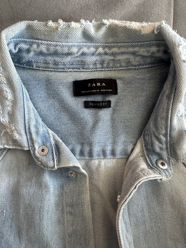 Джинсова куртка Zara L унісекс