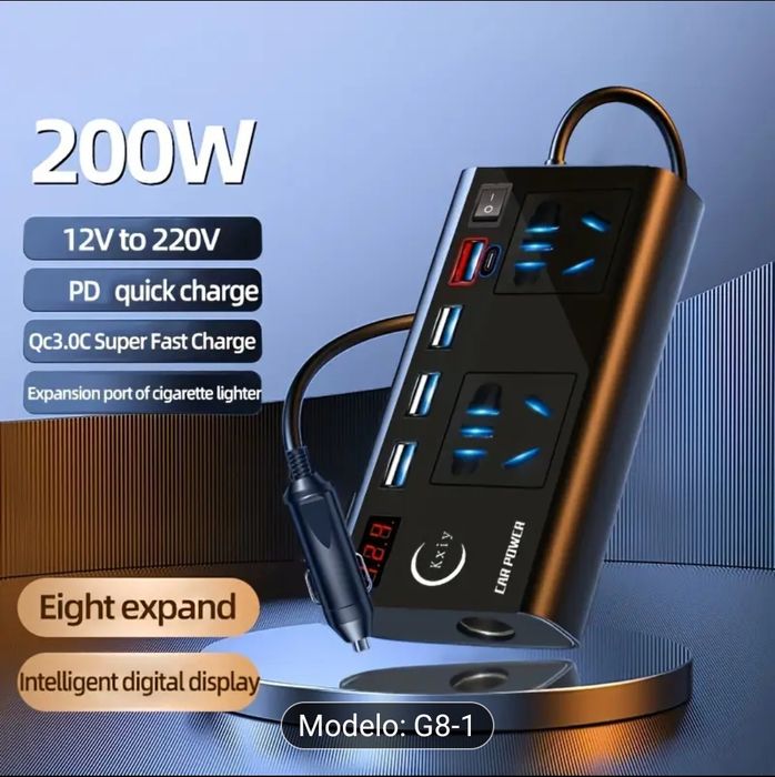 Inversor auto 12v para 220v