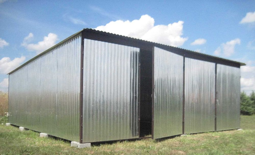 Garaż blaszany 6x5 Garaż blaszak Magazyn na wymiar Blaszaki Garaże 7x6