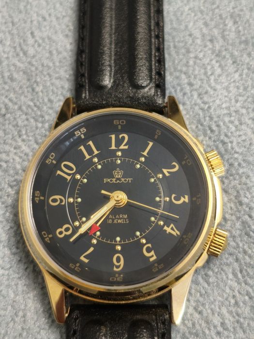 Часы наручные механические Poljot 2612.1 с будильником