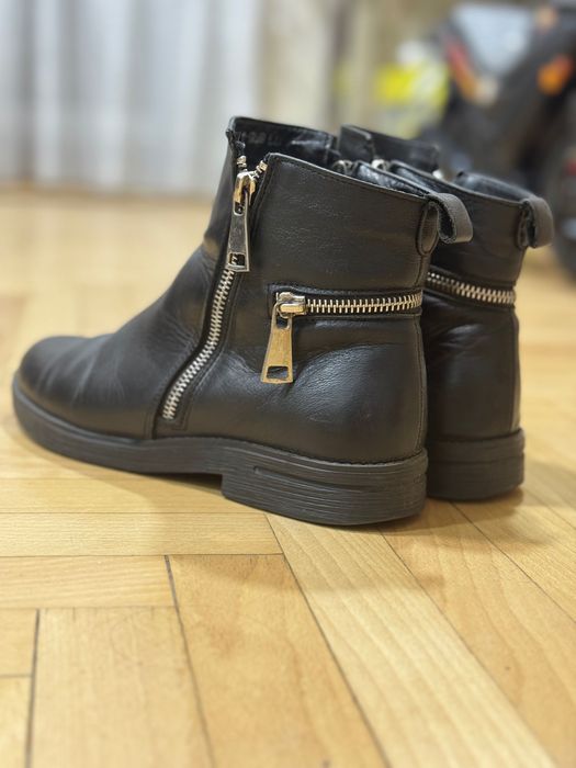 Боти, зимові, шкіряні