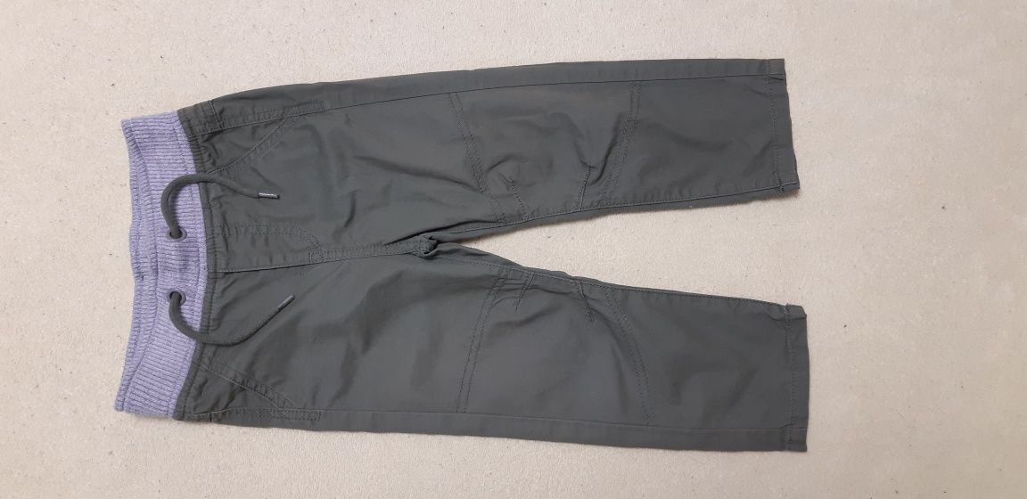 Spodnie dresowe jeansy materiałowe zestaw h&m 92